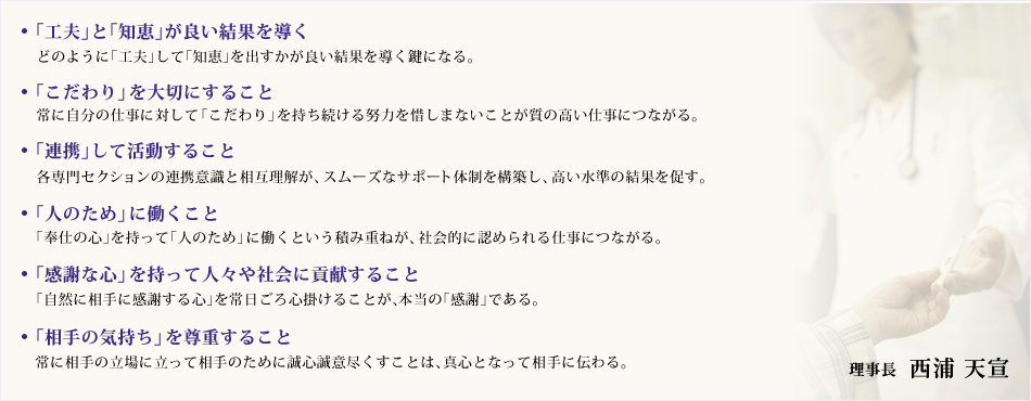 天宣会の志 西浦天宣